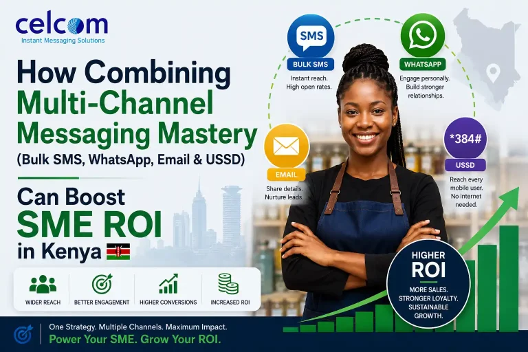 How Combining Multi-Channel Messaging Mastery (Bulk SMS, WhatsApp, Email & USSD) Can Boost SME ROI in Kenya